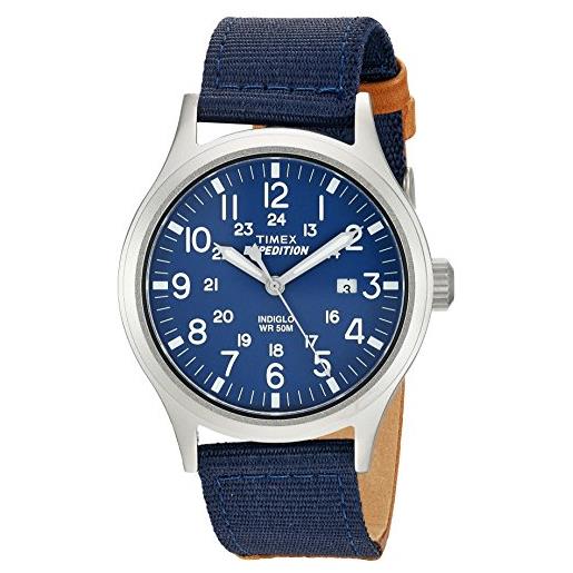 Timex tw4b070009j orologio da polso da uomo, blu/tan
