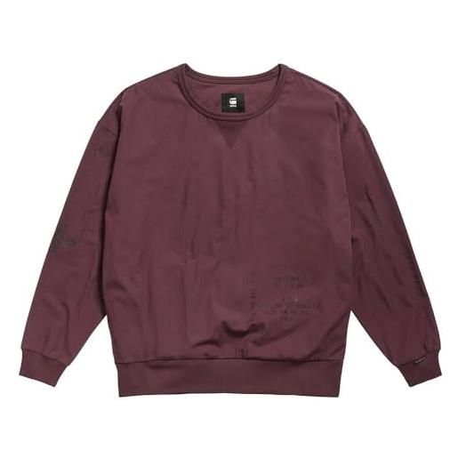 G-STAR RAW women's woven loose sweater, viola (vineyard wine d22130-a790-d303), l