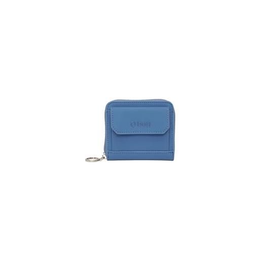 OBAG o bag - portafoglio o half wally berna in poliuretanica, blu (10.2 x 10.5 x 2 cm)