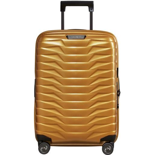 Samsonite proxis valigia trolley cabina espandibile, 4 ruote, 55 cm, honey gold dorato