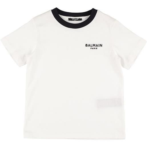 BALMAIN t-shirt in jersey di cotone organico