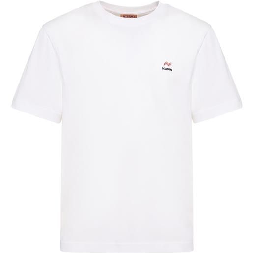 MISSONI t-shirt in jersey di cotone con logo