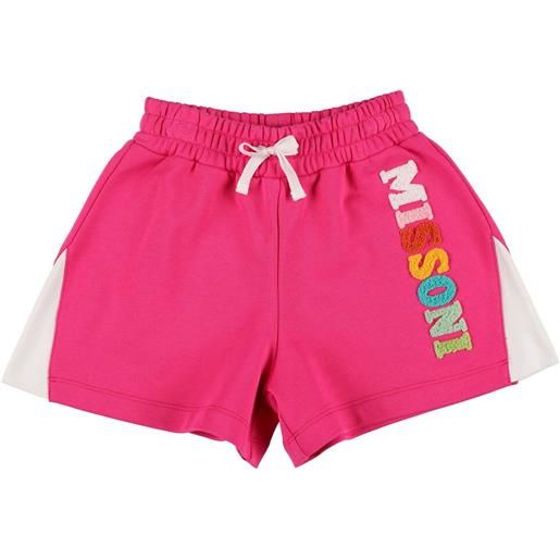 MISSONI shorts in jersey di cotone con logo