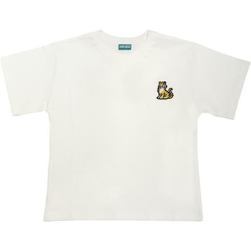 KENZO KIDS t-shirt in jersey di cotone con logo