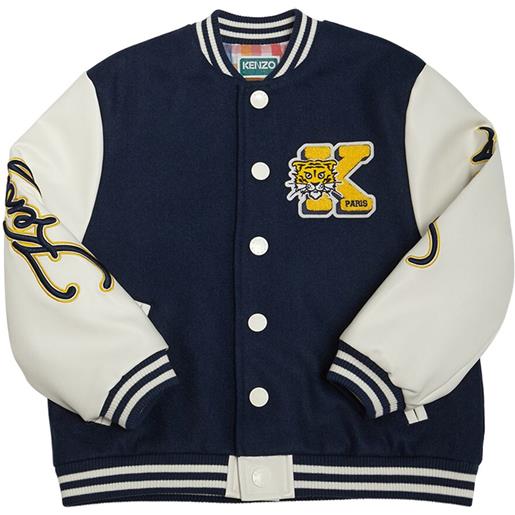 KENZO KIDS giacca varsity in misto lana