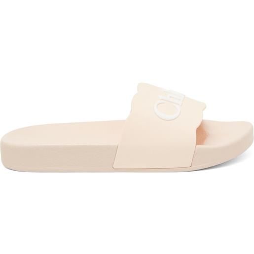CHLOÉ sandali in gomma con logo