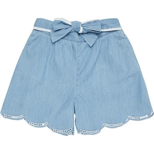 CHLOÉ shorts in cotone con fiocco