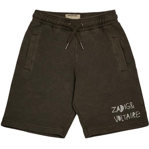 ZADIG&VOLTAIRE shorts in felpa di cotone con logo