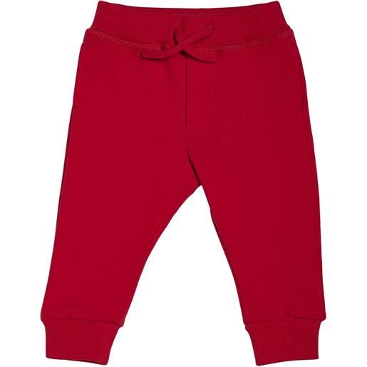 DSQUARED2 pantaloni in felpa di cotone con logo