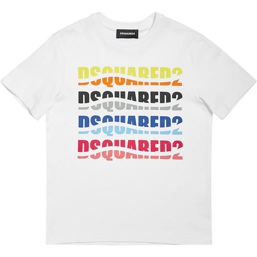 DSQUARED2 t-shirt in jersey di cotone con stampa