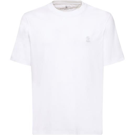 BRUNELLO CUCINELLI t-shirt in jersey di cotone con logo