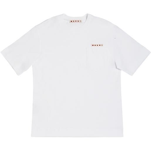 MARNI JUNIOR t-shirt in jersey di cotone con logo