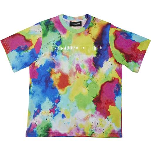 DSQUARED2 t-shirt in jersey di cotone tie dye
