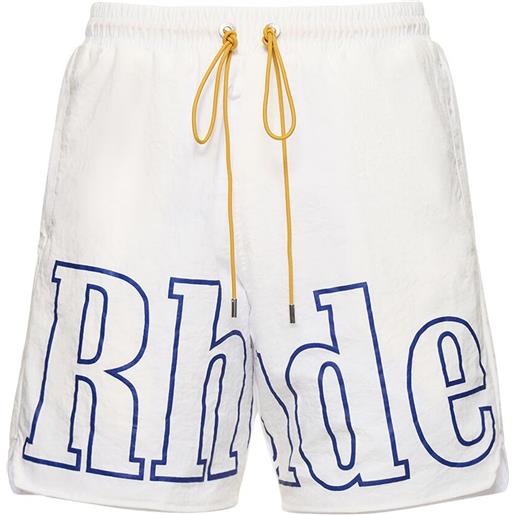 RHUDE shorts con logo