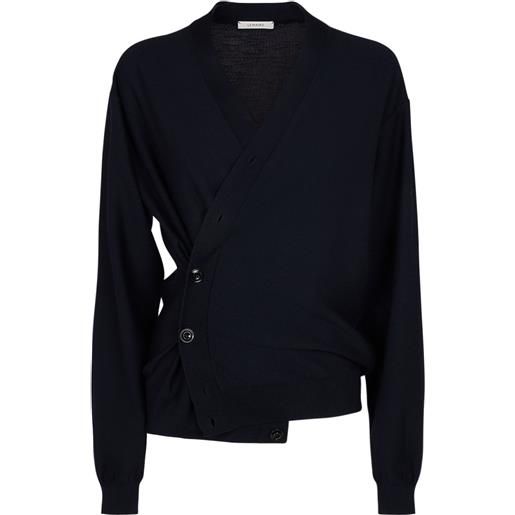 LEMAIRE cardigan relaxed fit in misto lana