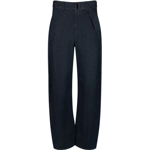 LEMAIRE jeans in cotone con cintura