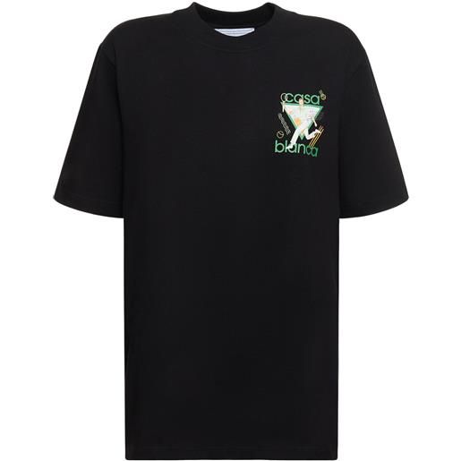 CASABLANCA t-shirt in jersey con stampa logo