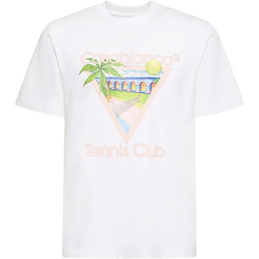 CASABLANCA t-shirt tennis club in cotone organico