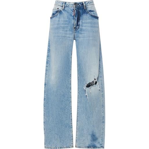 DSQUARED2 jeans larghi in denim di cotone