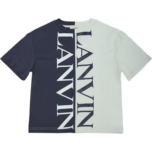 LANVIN t-shirt in jersey di cotone con logo
