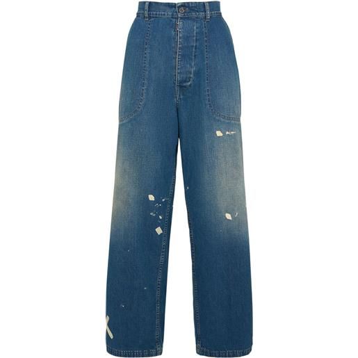 MAISON MARGIELA jeans larghi vita media in denim