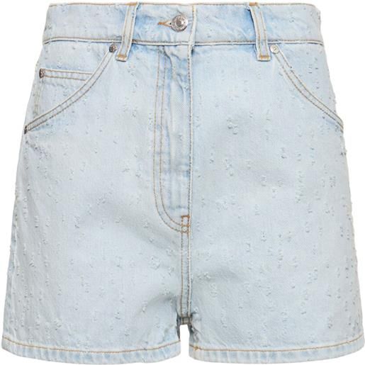 MSGM shorts in denim di cotone