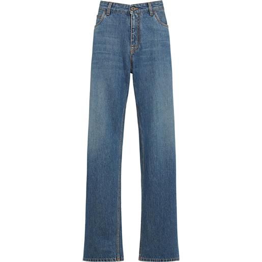 ETRO jeans vita alta baggy fit in denim di cotone