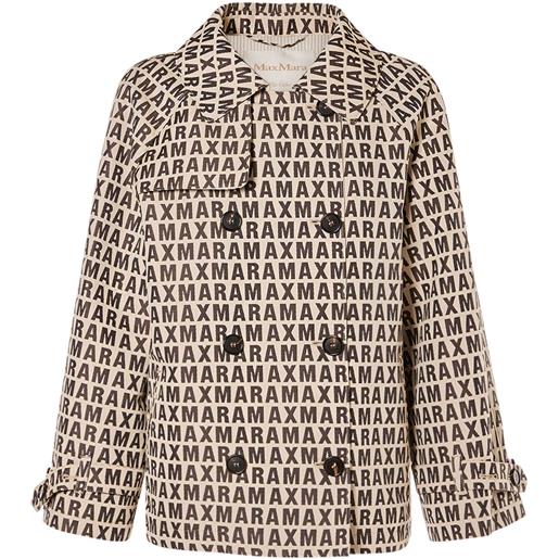 MAX MARA giacca jacqueline con logo jacquard
