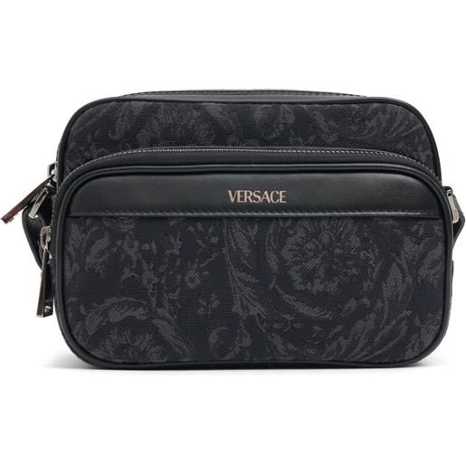 VERSACE borsa piccola in tela jacquard