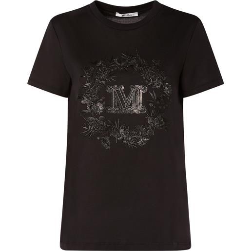 MAX MARA t-shirt elmo in cotone / ricami