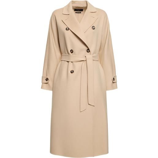 WEEKEND MAX MARA trench affetto in misto lana