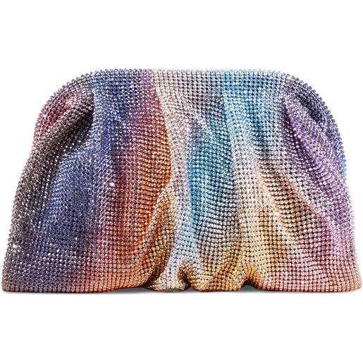 BENEDETTA BRUZZICHES pochette venus la petite in mesh con cristalli