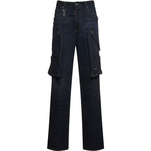 DSQUARED2 jeans cargo larghi eros in denim