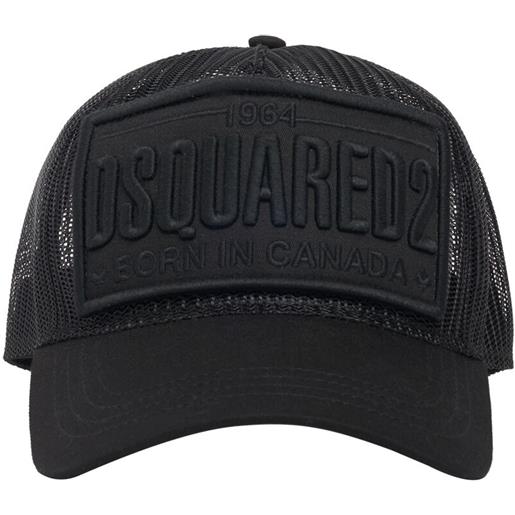 DSQUARED2 cappello trucker con patch logo