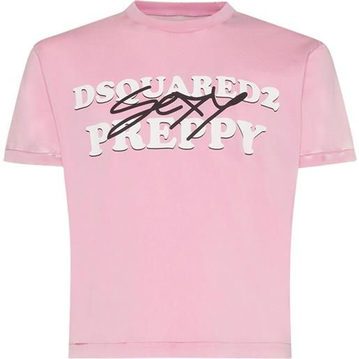 DSQUARED2 t-shirt in cotone con stampa