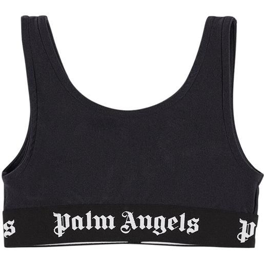 PALM ANGELS tank top in techno con logo