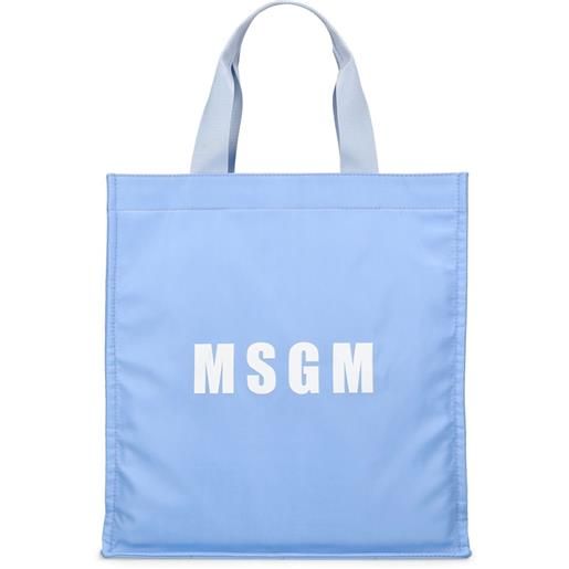 MSGM borsa shopping in nylon