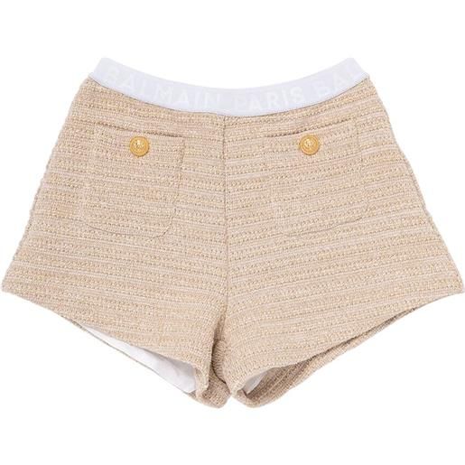 BALMAIN shorts in cotone bouclé
