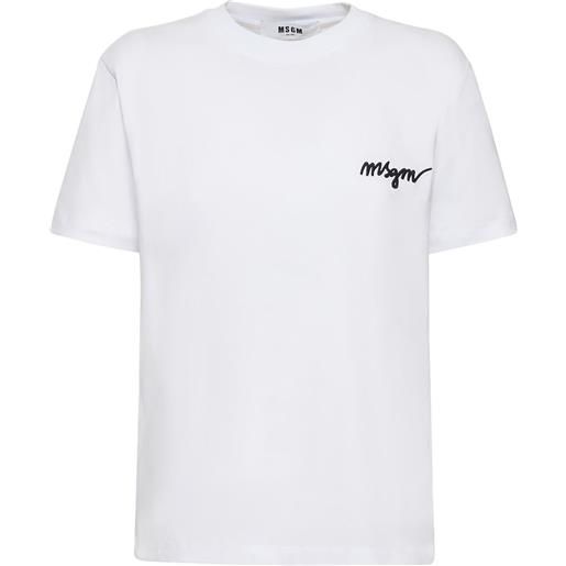 MSGM t-shirt in jersey di cotone