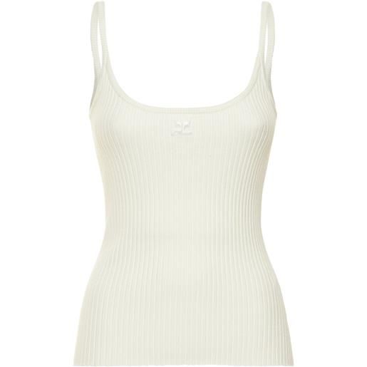 COURREGES tank top in maglia