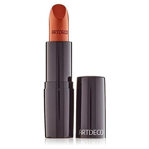 Artdeco perfect color lipstick - rossetto lucido a lunga durata, marrone, arancione, 1 x 4 g