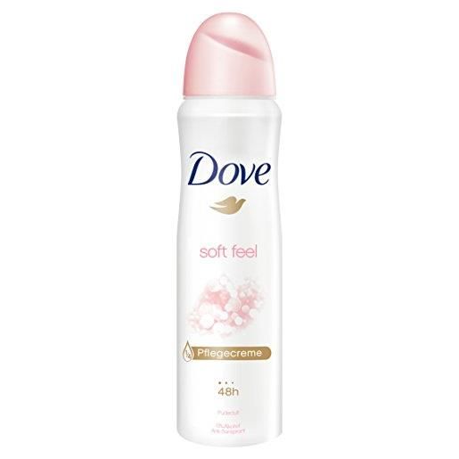 Dove, deodorante roll-on anti traspirante soft feel, 6 pezzi (6 x 150 ml)