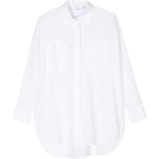 PINKO camicia con ricamo - bianco