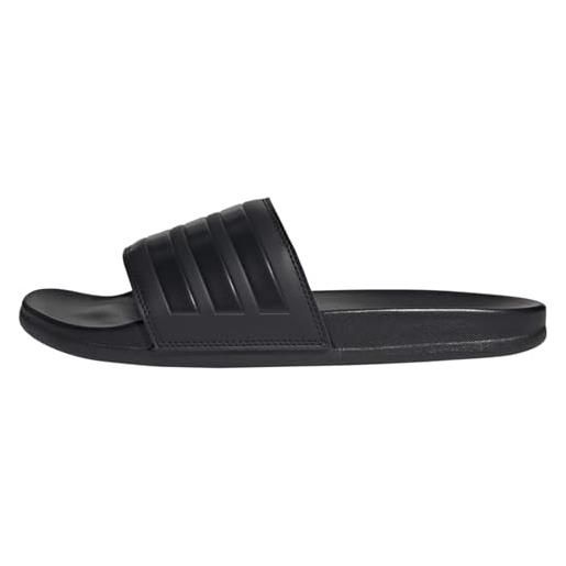 adidas adilette comfort slides, unisex - adulto, core black carbon core black, 36 2/3 eu