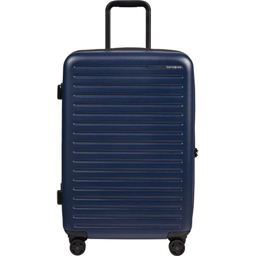 Samsonite stackd valigia trolley medio, 4 ruote, 68cm, navy blu