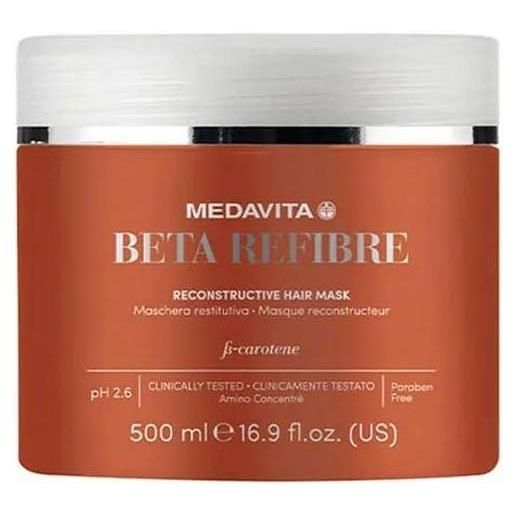 Medavita beta-refibre reconstructive hair mask 500ml - maschera ricostruttiva capelli danneggiati e sfibrati