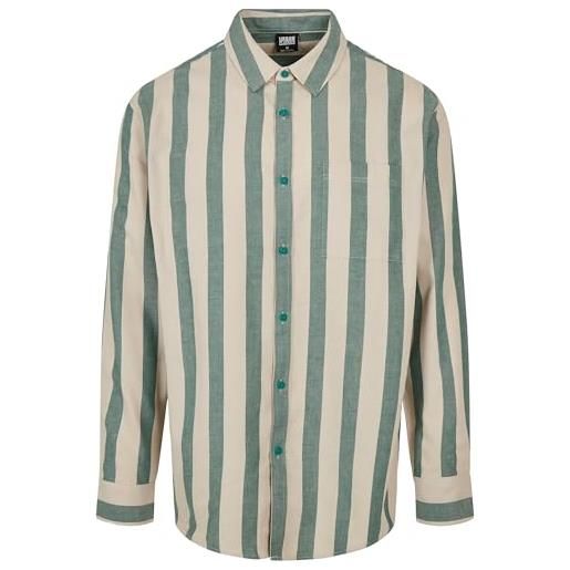 Urban classics camicia uomo a manica lunga in 100% cotone, regular fit, camicia a righe da uomo disponibile in diversi colori, taglie xs - 5xl