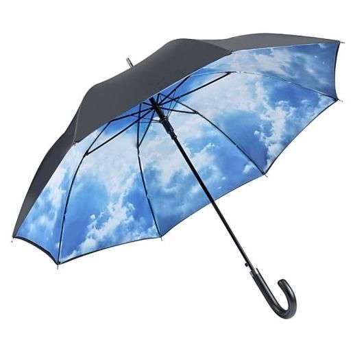 VON LILIENFELD® ombrello automatico stabile colorato motivo doppio rivestimento cielo di amburgo