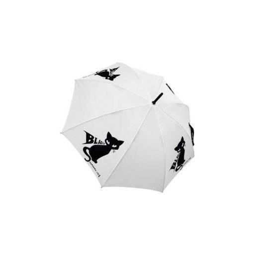 H.DUE.O barbara vee ombrello lungo automatico fusto ribaltabile antivento black cat
