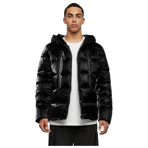 Urban Classics shark skin puffer jacket, giacca uomo, black, 